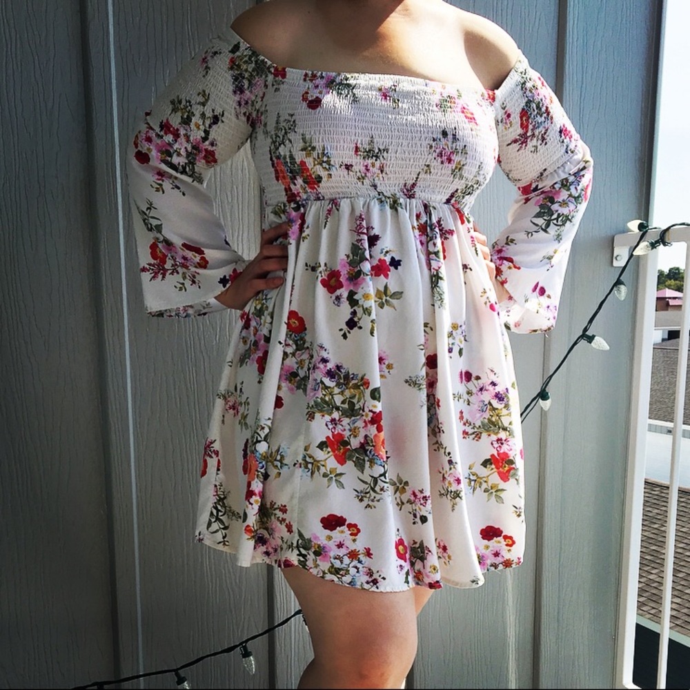 Floral Off-Shoulder Dress